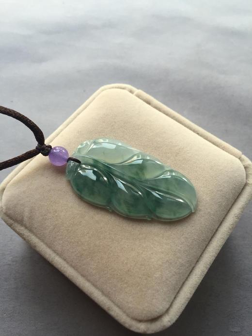 翡翠冰种飘花叶子 商品图4