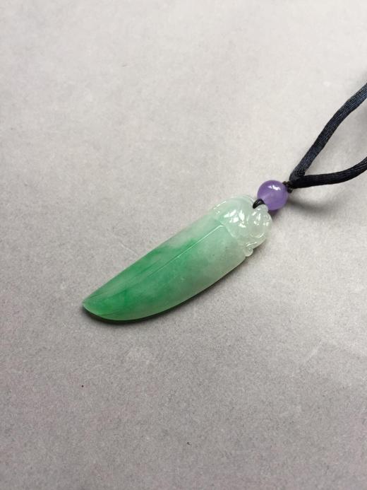 翡翠糯种飘阳绿府上有龙 商品图0