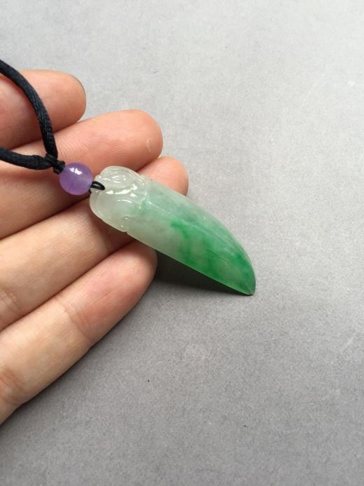 翡翠糯种飘阳绿府上有龙 商品图2