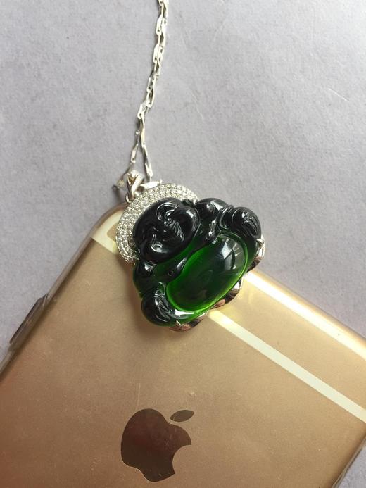 冰种墨翠弥勒佛 商品图3