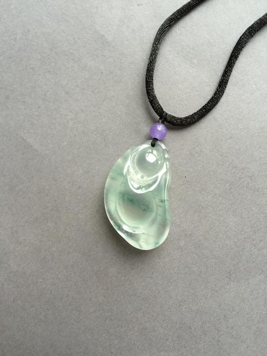 翡翠玻璃种飘花逍遥佛 商品图4