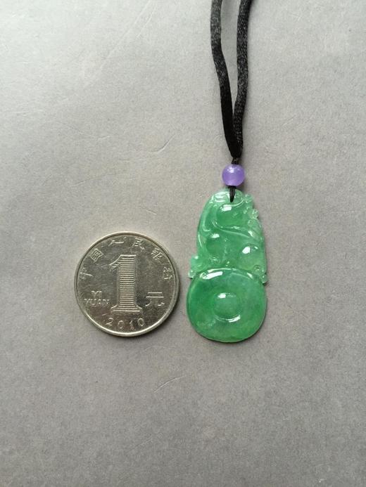 翡翠冰种浅阳绿福在眼前 商品图3