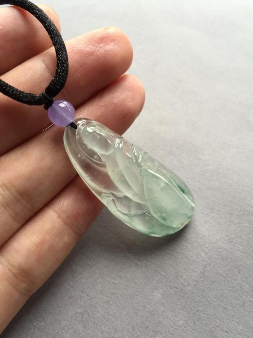 翡翠玻璃种雪花棉飘花无相佛 商品图1