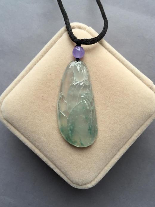 翡翠玻璃种雪花棉飘花无相佛 商品图4