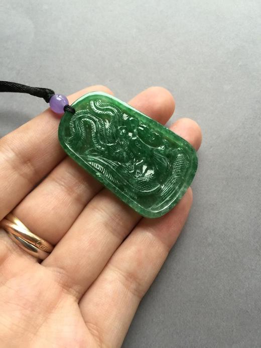 翡翠冰种满绿凤凰牌 商品图1