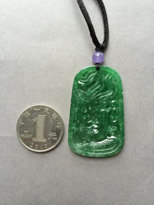 翡翠冰种满绿凤凰牌 商品图3