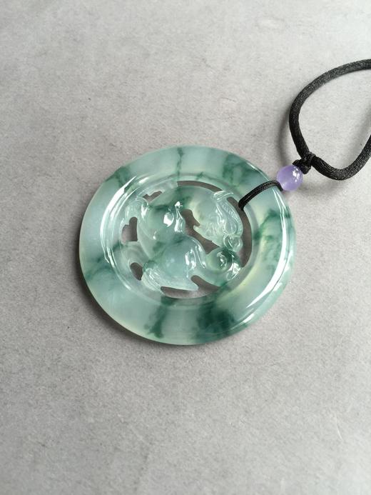 翡翠冰种飘花麒麟 商品图3