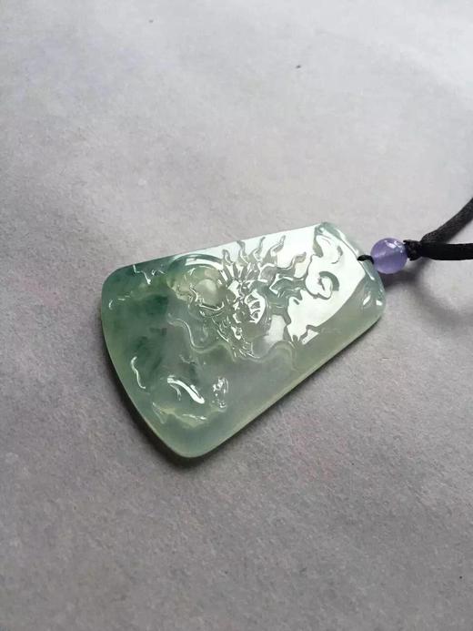 翡翠高冰种飘花子鼠辰龙龙牌 商品图3
