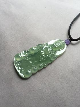 翡翠冰种晴水大观音