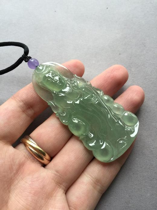 翡翠冰种晴水大观音