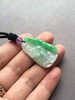翡翠阳绿俏色鹤竹祝寿牌 商品缩略图1