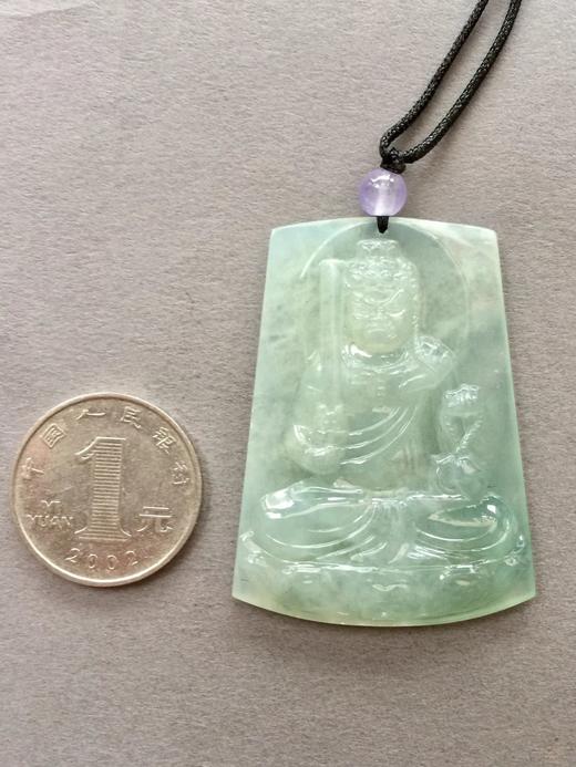 翡翠糯冰种不动尊菩萨牌 商品图3