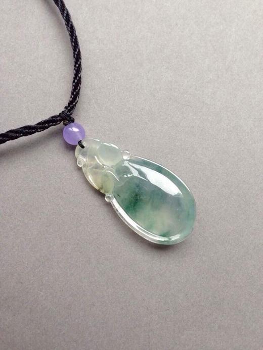 翡翠高冰种飘花金猴献寿 商品图4