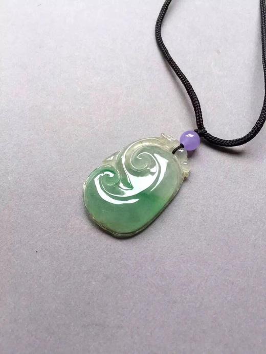 翡翠冰种飘阳绿如意 商品图0