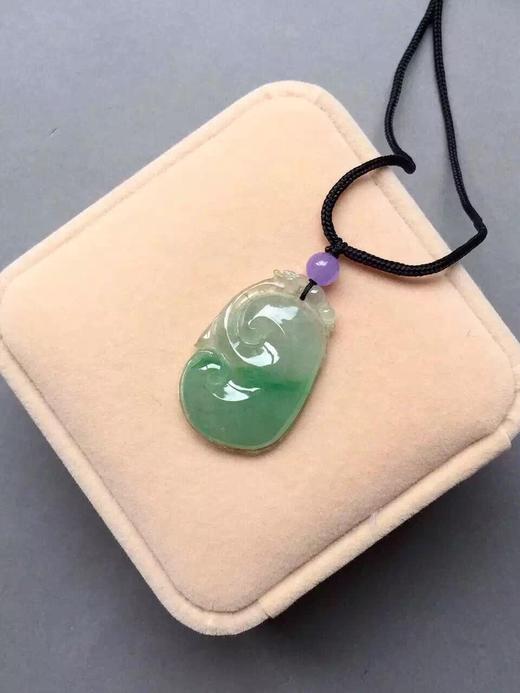 翡翠冰种飘阳绿如意 商品图4