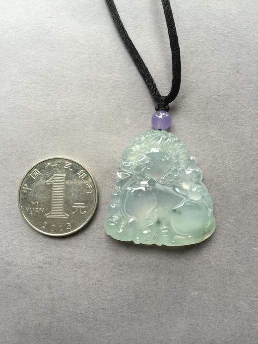 翡翠冰种飘花翡翠狮子 商品图2