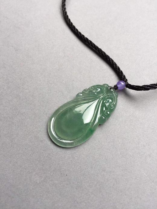 冰种晴水飘阳绿翡翠福至心灵 商品图0