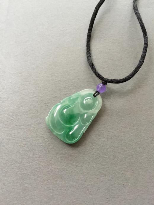 翡翠冰种阳绿逍遥佛弥勒佛 商品图4