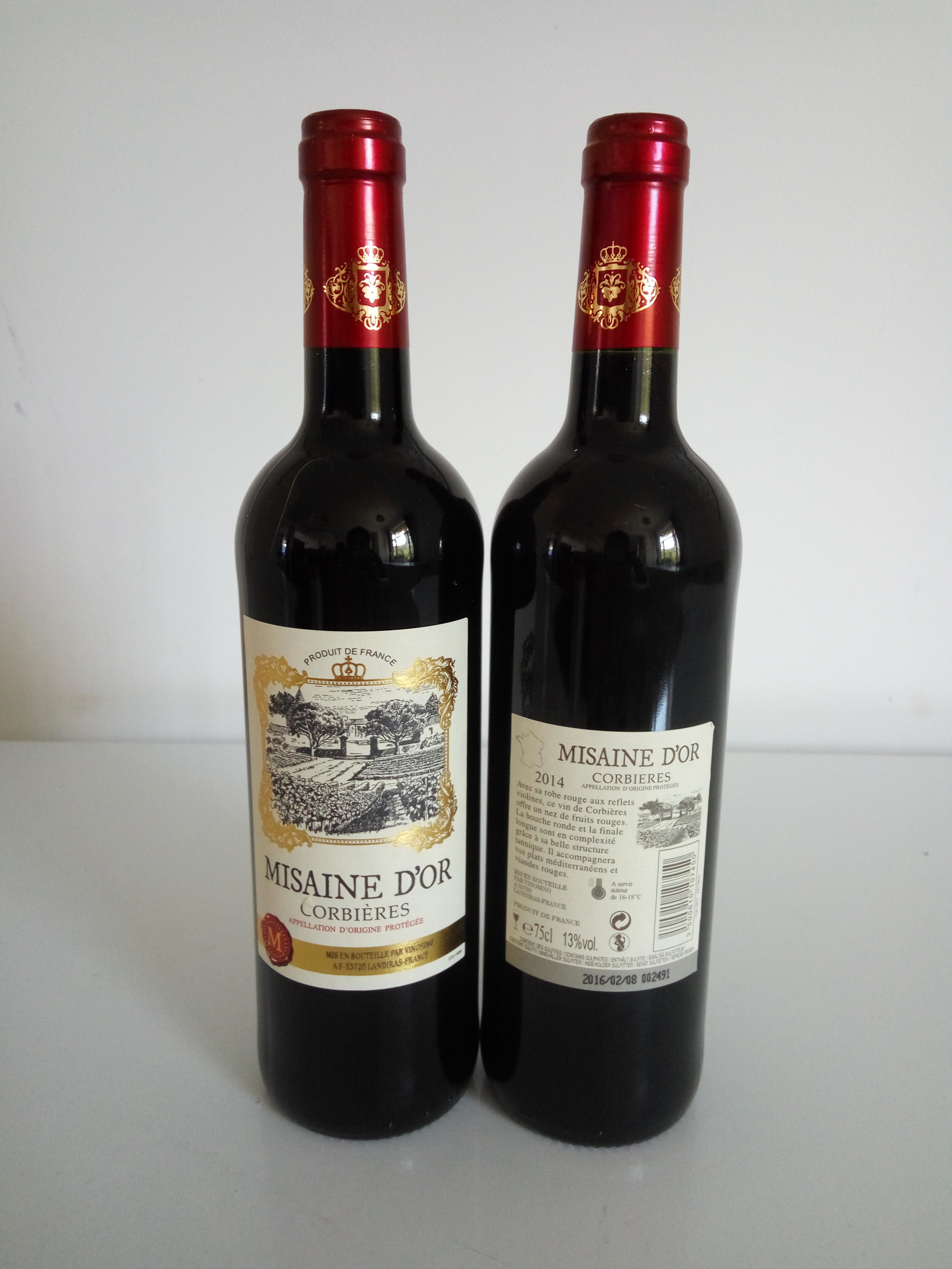 蜜尚干红葡萄酒产地法国96元瓶