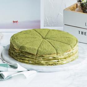 【高州】圆形抹茶蜜豆千层（约8英寸）—幸福下午茶