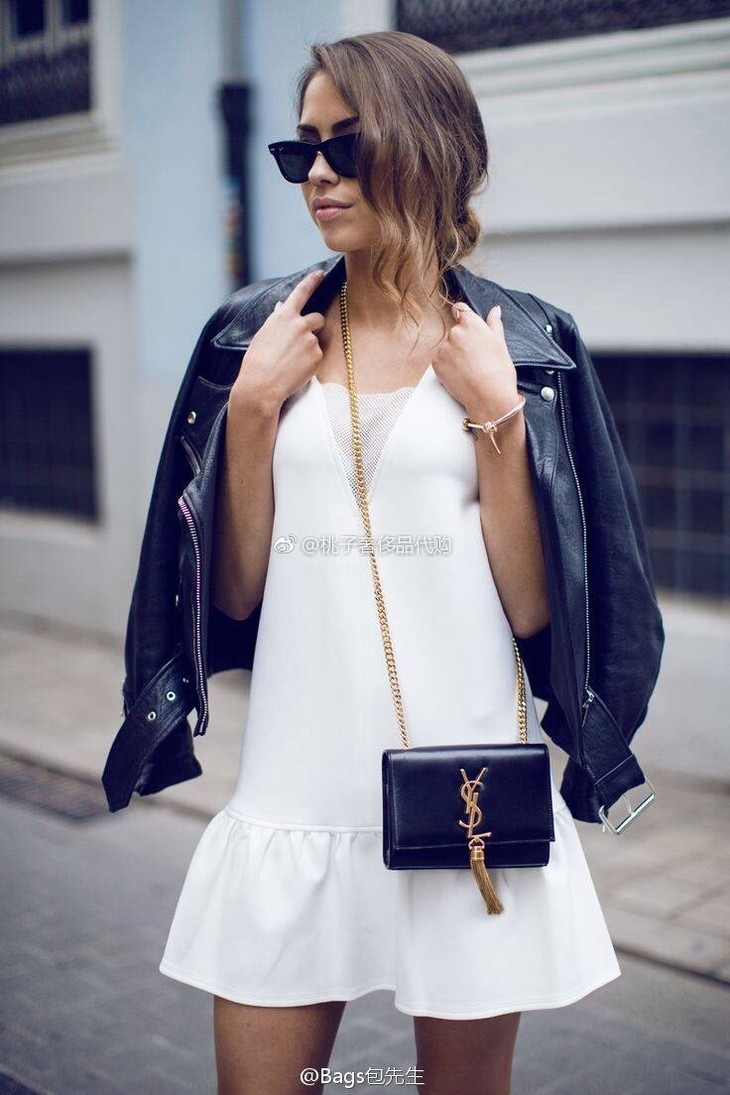 ysl 金属流苏链条包 24cm