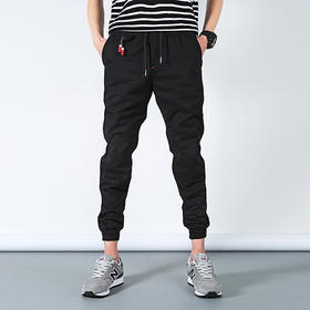 【服饰鞋包】新款男式休闲裤夏季青年束脚裤收口小脚裤子日系哈伦裤九分裤