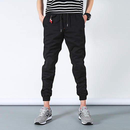 【服饰鞋包】新款男式休闲裤夏季青年束脚裤收口小脚裤子日系哈伦裤九分裤 商品图0