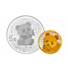 2017年熊猫金币发行35周年金银币 5克金币+15克银币 单银币 商品缩略图0