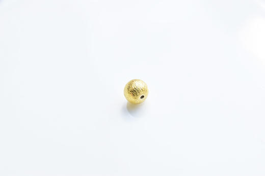 积分兑换│念珠手链小配珠 进口拉丝银镀金系列——大金珠6.8mm 商品图1