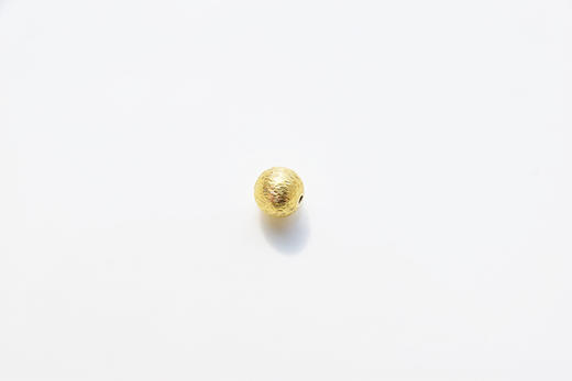 积分兑换│念珠手链小配珠 进口拉丝银镀金系列——大金珠6.8mm 商品图0