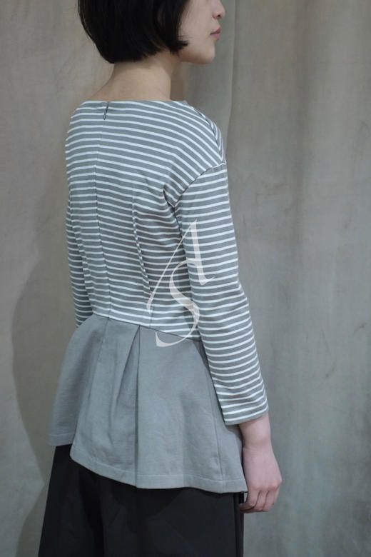 Undercover 条纹短款连衣裙 黑色/灰色/红色 商品图3