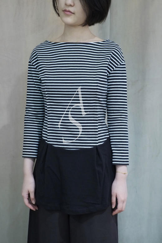 Undercover 条纹短款连衣裙 黑色/灰色/红色 商品图1