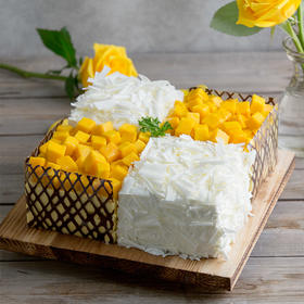 【动物奶油！更健康更好吃-】榴芒双拼2磅蛋糕 （广宁+怀集）