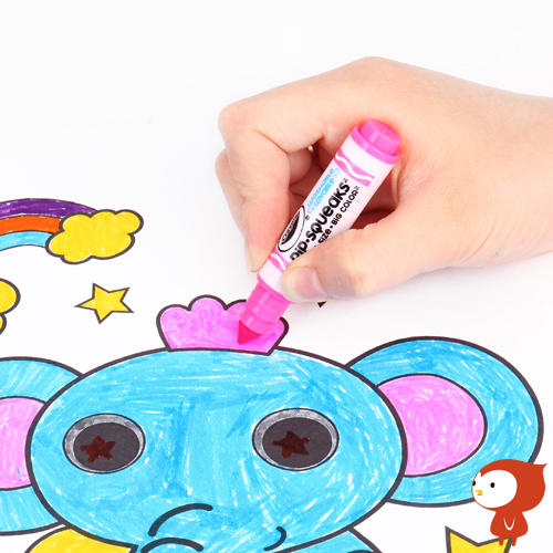 绘儿乐Crayola 16色可水洗短杆粗头水彩笔 儿童环保无毒 艺术专用 商品图1