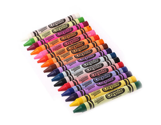 美国Crayola 绘儿乐16色安全无毒可水洗大蜡笔幼儿儿童涂鸦笔 商品图2