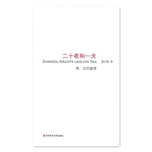 二十夜和一天 附古巴组诗 萧开愚著 六点分社 商品图1