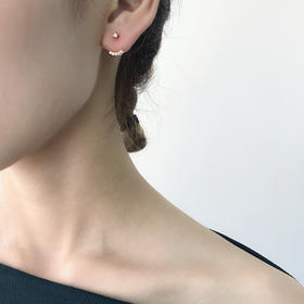 北京仓｜TASHI-CZ-火彩锆石 耳钉［加拿大设计师］