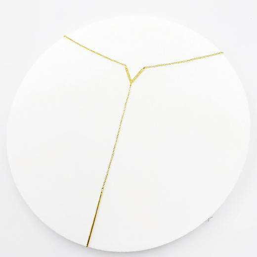 北京仓｜TASHI-Zircon-V Bar 项链［加拿大设计师］ 商品图2