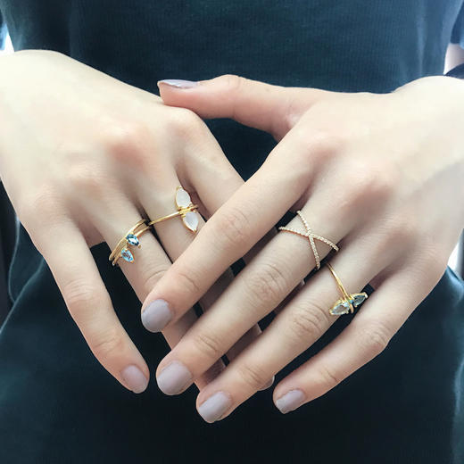 订购8周到｜TASHI-London Blue-London Blue and Blue 托帕石 戒指［加拿大设计师］ 商品图7