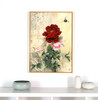 新中式花开富贵牡丹竖版装饰挂画B130 商品缩略图0