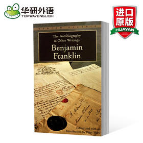 华研原版书 Benjamin Franklin 富兰克林自传及作品集 英文版 本杰明