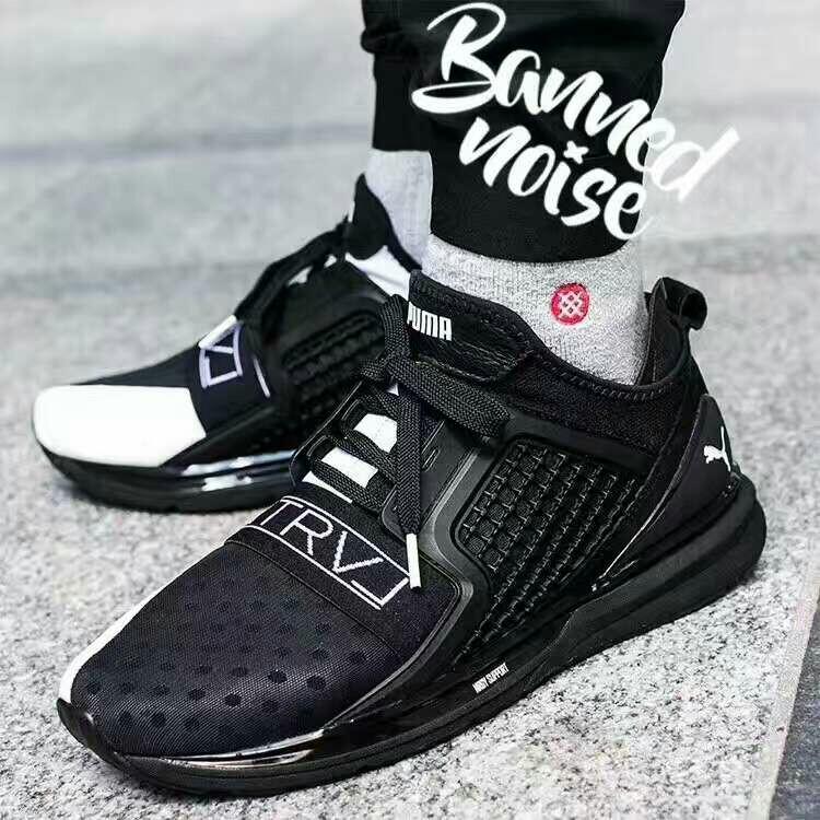 puma联名ntrvl,pumaader联名鞋 puma/彪马 x staple ntrvl 黑白 阴阳奥利奥 袜套跑鞋 363202-01 尺码
