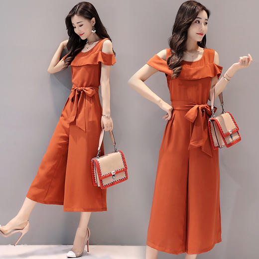 寒冰紫雨 连体裤时尚休闲阔腿长裤女连衣裤连体衣连体服aaa1902 广州寒冰紫雨服饰有限公司