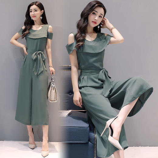 寒冰紫雨 连体裤时尚休闲阔腿长裤女连衣裤连体衣连体服aaa1902 广州寒冰紫雨服饰有限公司