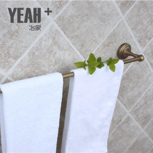 冶家复古全铜单杆毛巾杆，哑光复古铜色 商品图2