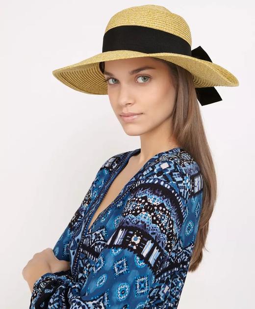 西班牙o家 编织蝴蝶结草帽 现货