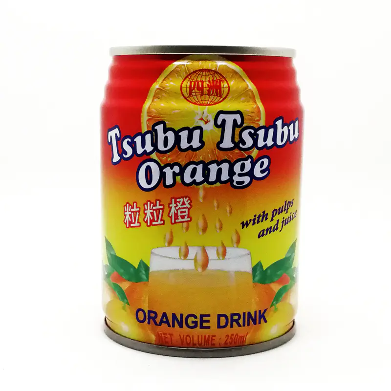 香港四洲粒粒橙250ml颗粒果肉橙汁饮品
