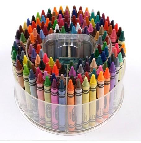 美国绘儿乐crayola150色儿童无毒蜡笔三层蜡笔伸缩塔绘画笔 商品图0