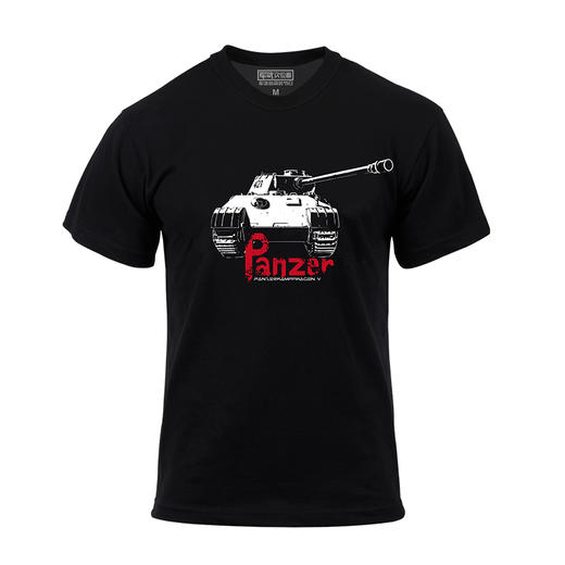 【装甲精英】 德国豹式黑色主题T恤 商品图0