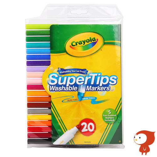 绘儿乐Crayola 20色50色可洗水彩笔 儿童绘画美术专用笔 环保无毒 商品图0